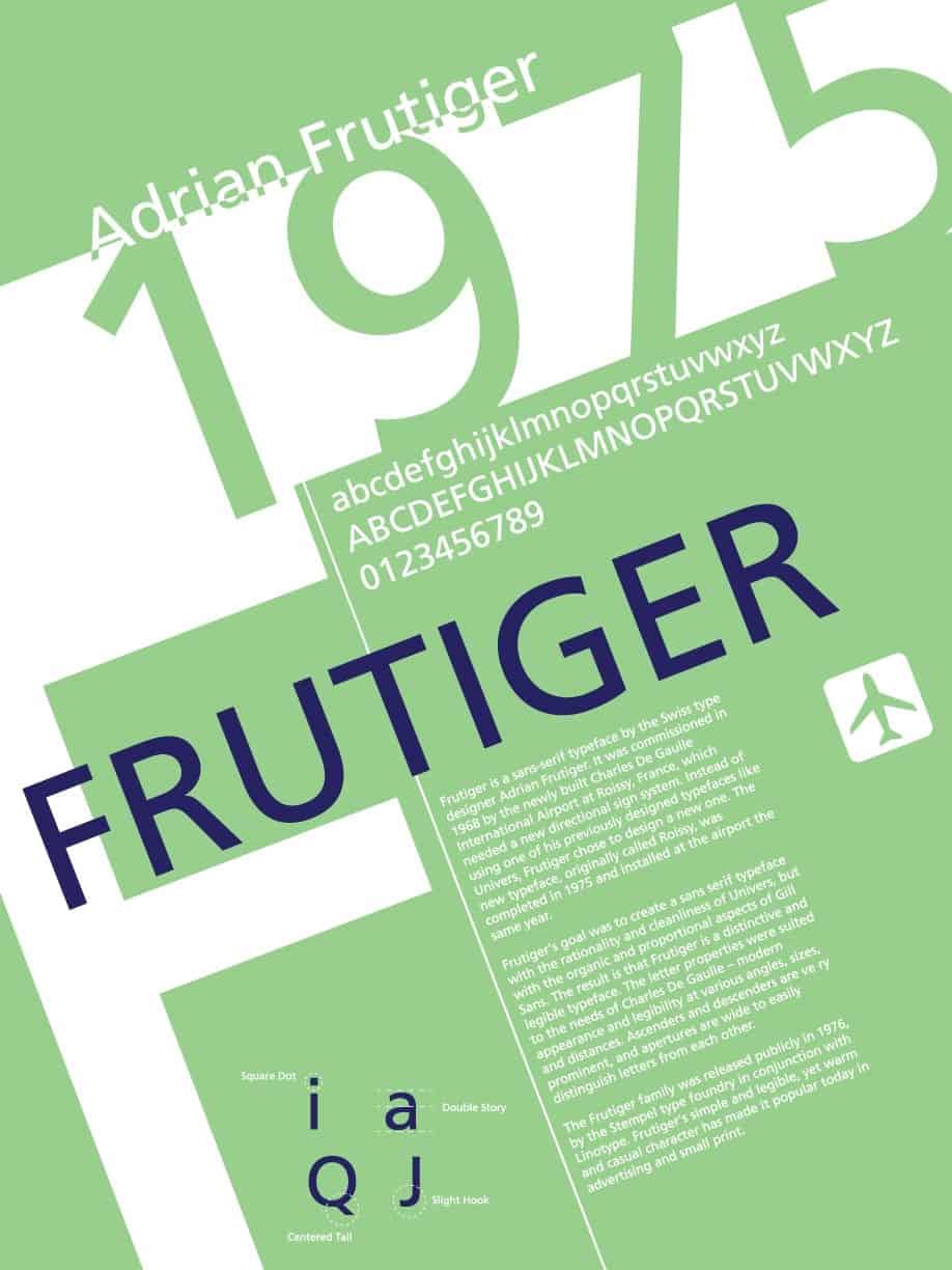 Скачайте бесплатно шрифт Frutiger - классика современной типографики